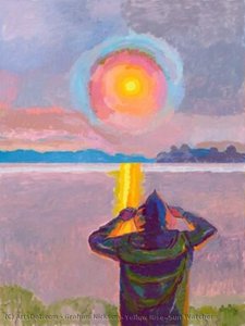 Yellow Rise: Sun Watcher — Graham Nickson