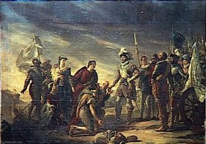 HENRI IV DEVANT PARIS ASSIEGE.AOUT 1590