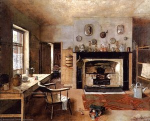 Kitchen At The Old King Street Bakery — Frederick Mccubbin