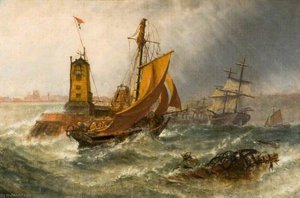 Sunderland, 1855, Morning after a Heavy South Eastern Gale