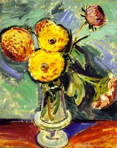 Flowers In Glass Vase — Alfred Henry Maurer
