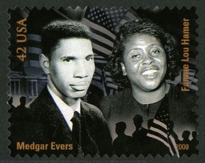 42c Medgar Evers and Fannie Lou Hamer stamp