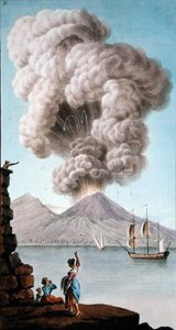 Eruption Of Vesuvius, Monday 9th August Plate 3, Published As A Supplement To 'campi Phlegraei — Pietro Fabris