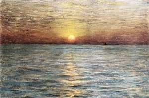 The Sea: Sunset — Dwight William Tryon