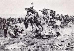 The Camp Cook's Troubles, (painting) — Charles Marion Russell