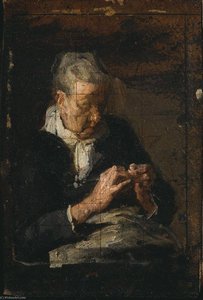 Woman Knitting — Thomas Eakins