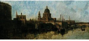 St Paul's From Waterloo Bridge — David Roberts