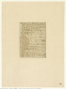 Atlantic Codex (codex Atlanticus), F. 1082recto. — Leonardo Da Vinci