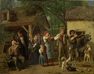The Seizure — Ferdinand Georg Waldmüller, Biedermeier