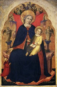 Madonna And Child And A Devotee — Nikolo Di Pietro Đerini