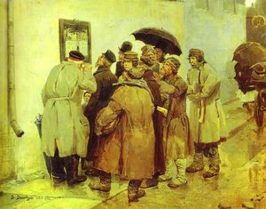 News From The Front — Victor Vasnetsov, Contemporary Realism