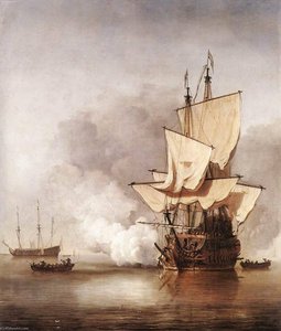 The Cannon Shot — Willem Van De Velde The Younger