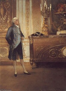 A Gentleman Wainting In An Interior — Georges Croegaert