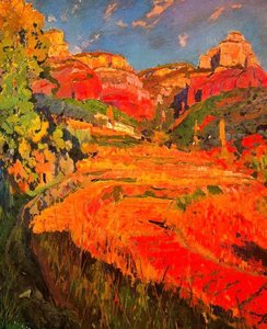El Valle Rojo — Joaquim Mir, Catalan Modernisme