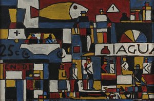 Constructive With Street And Fish — Joaquín Torres García, Cubism