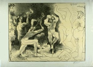 Dance Of Fauns — Pablo Picasso, Expressionism