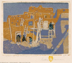 Night Of The Fiesta Taos — Gustave Baumann