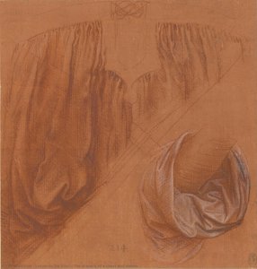 The drapery of a chest and sleeve