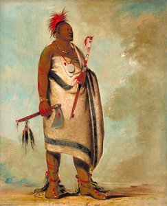 Tchong Tas Sáb Bee, Black Dog, Second Chief — George Catlin, Realism