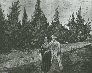 Die Liebenden Der Garten Des Dichters Iv — Vincent Willem Van Gogh