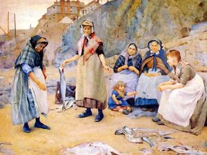 Sharing Fish — Thomas Cooper Gotch