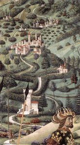 Procession Of The Middle King (detail) — Benozzo Gozzoli