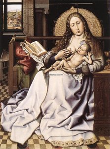 The Virgin And Child Before A Firescreen — Robert Campin (master Of Flemalle), Northern Renaissance