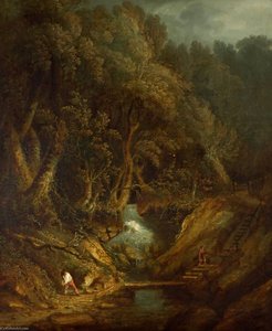 Landscape with a Waterfall