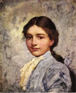 Girl In Blue Blouse — Frank Duveneck