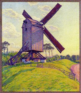 The Mill At Kelf — Theo Van Rysselberghe, Pointillist Impressionism