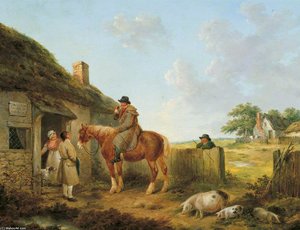 'old Red Lion' Inn — George Morland