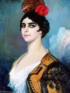 Retrato De Andaluza — Manuel Benedito Vives