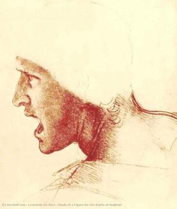 Study Of A Figure For The Battle Of Anghiari — Leonardo Da Vinci