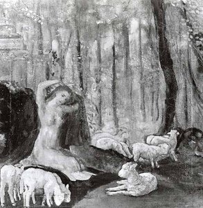Shepherdess, (painting) — Arthur B. Davies, Romanticism