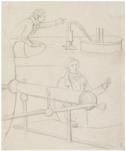 Sketch Of Two Men — Daniel Maclise