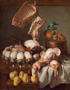 Still Life with Dressed Game, Meat, and Fruit