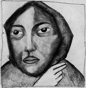 Woman In Prayer — Kazimir Malevich, Cubist Transition