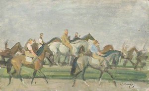 Die Pferde Ausreiten — Sir Alfred James Munnings