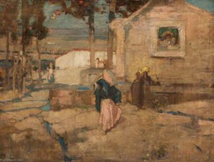 The Shrine At The Well — Frank Brangwyn