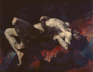 Ixion Précipité Dans Les Enfers — Jules Elie Delauney