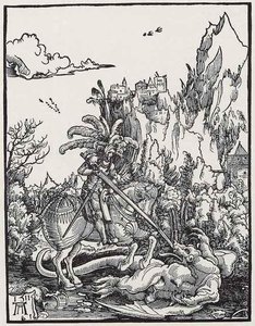 The St. George Killing The Dragon Art — Albrecht Altdorfer