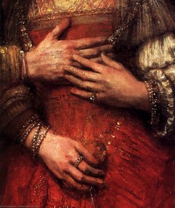 Die Jüdische Braut — Rembrandt Van Rijn, Baroque Painting