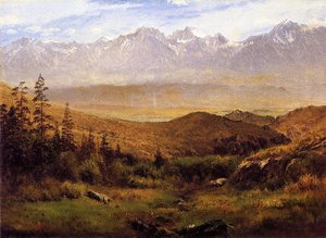 In The Foothills Of The Rockies — Albert Bierstadt