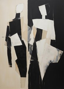 Fragmented Shadows And Creamed Light: A Singular Study In Geometric Melancholy — Laurent Fabre, Neo-abstract Art