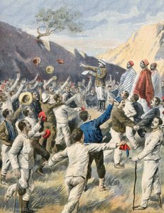 Freed Italian prisoners in Abyssinia