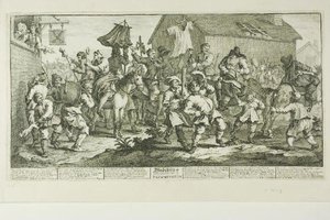 Hudibras And The Skimmington, Plate Seven From Hudibras — William Hogarth, Satirical Moral Painting
