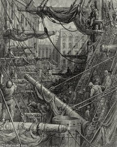Inside The Docks — Paul Gustave Doré