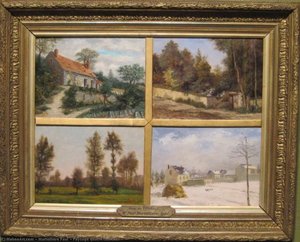 Paysage quatre tableaux
