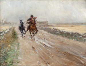 Landscape Of Öland, Gypsies On A Horse — Nils Kreuger