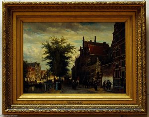 The Athenaeum Illustre To Oudezijdsvoorburgwal In Amsterdam — Cornelis Springer